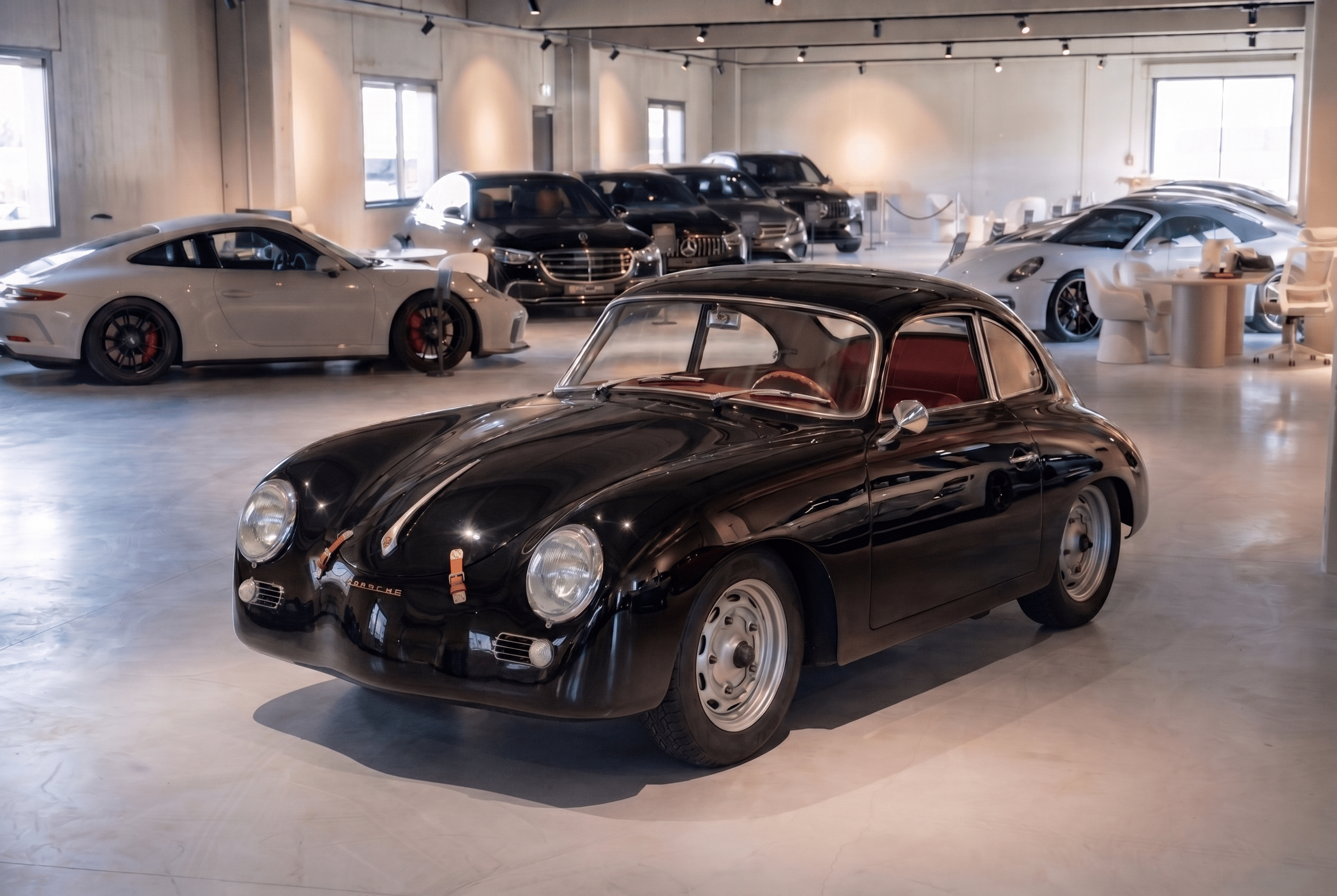 Porsche 356A 1600 3/4 avant gauche